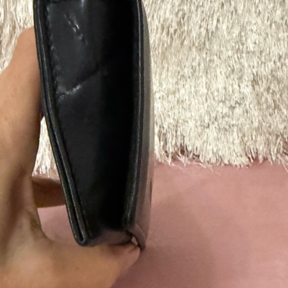 CHANEL label Quilted Black Leather Eyeglass Sunglass Case. Unsure of auth. - Picture 8 of 10